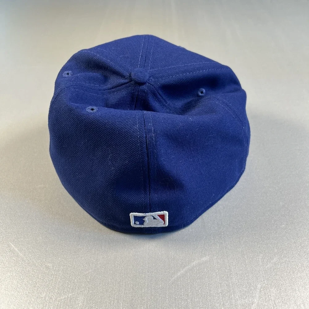 Texas Rangers Hat Cap Fitted Mens 7 1/2 on field‎ MLB Blue Baseball New Era